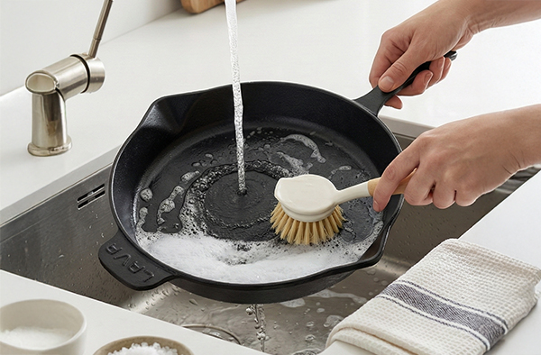 Döküm Tava Nasıl Temizlenir? ve Döküm Tava Bulaşık Makinesine Girer mi?