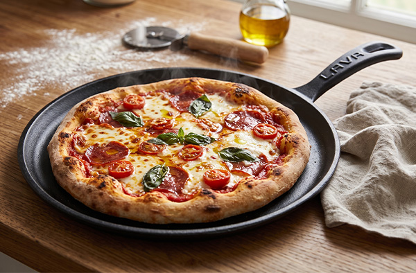 LAVA Döküm Tavada Pizza Nasıl Yapılır? Çıtır Pizza Tarifi