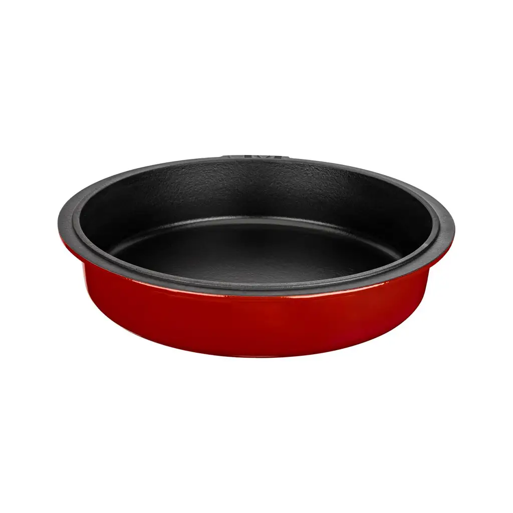 Lava Döküm Yuvarlak Gastronomi Küvet Ölçü 30 cm. - Kırmızı