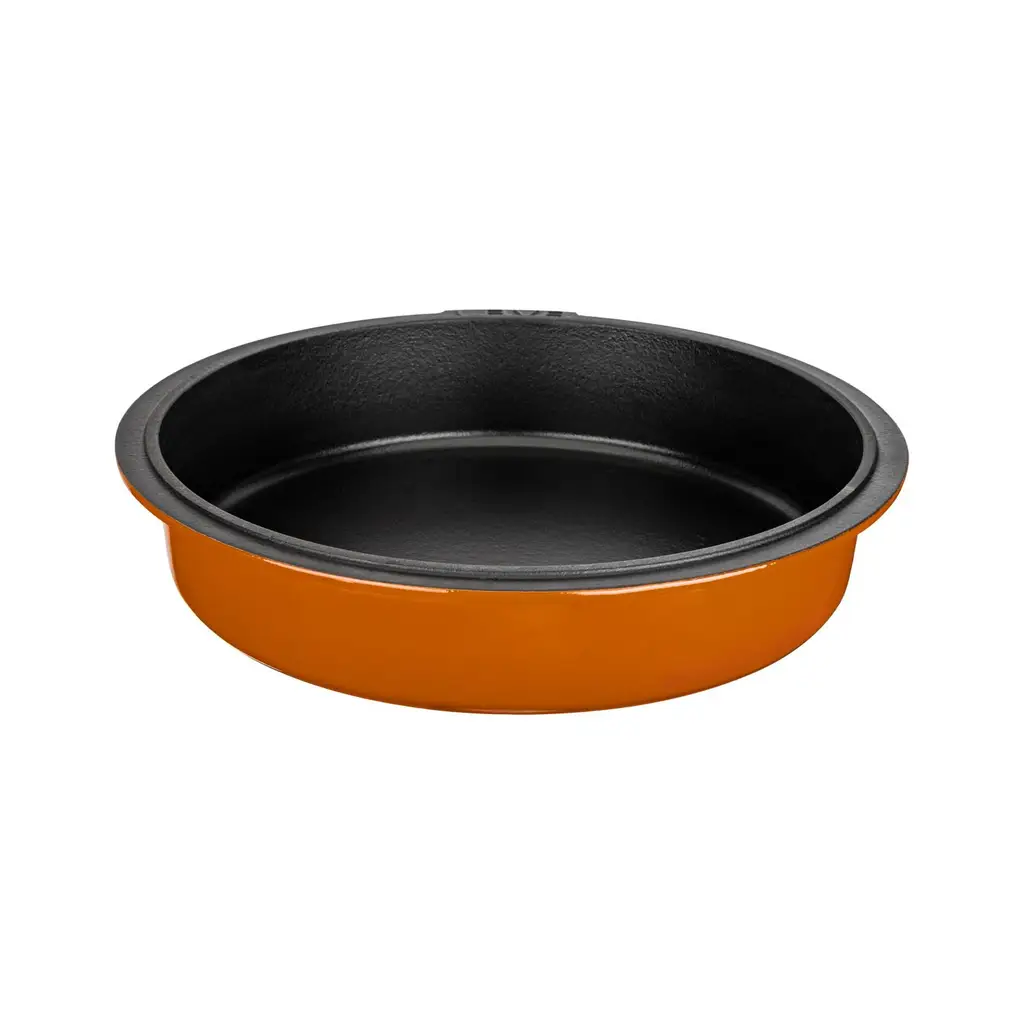 Lava Döküm Yuvarlak Gastronomi Küvet Ölçü 30 cm. - Turuncu