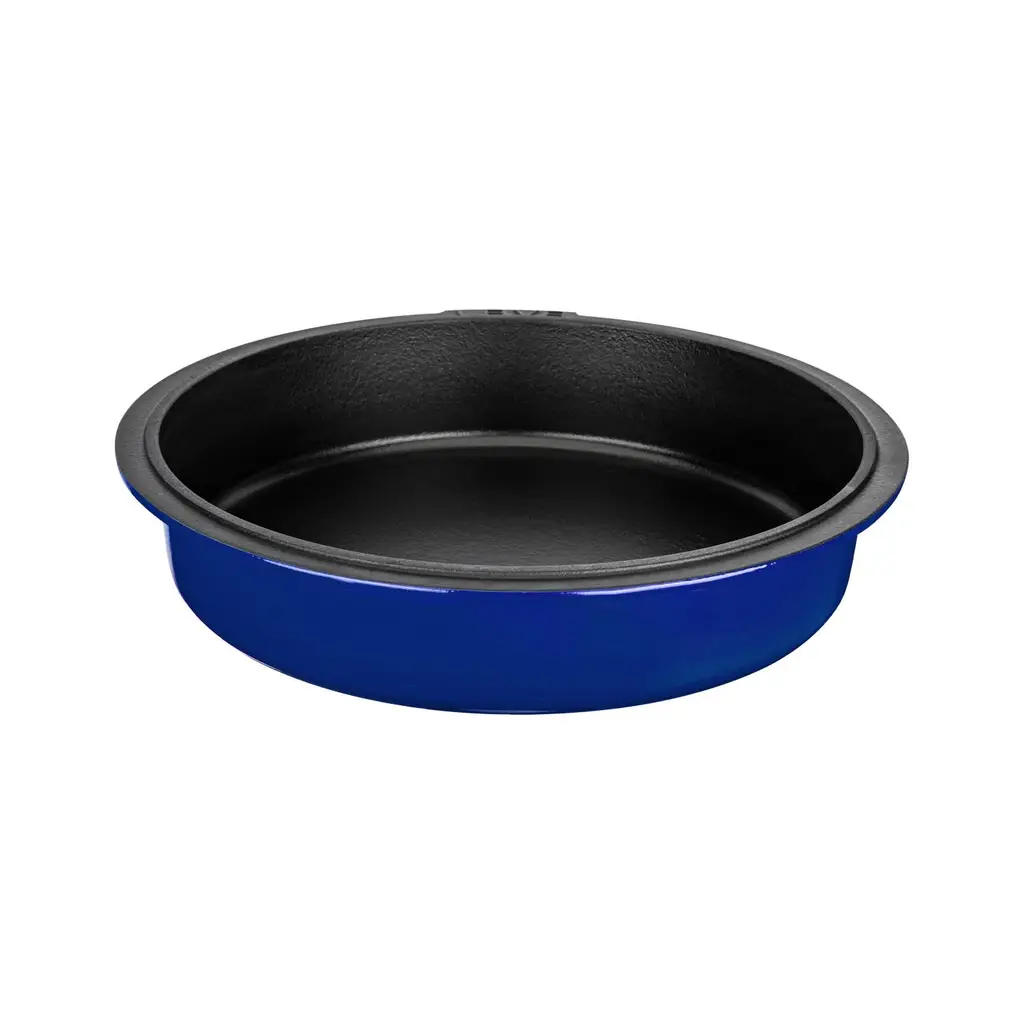 Lava Döküm Yuvarlak Gastronomi Küvet Ölçü 30 cm. - Mavi