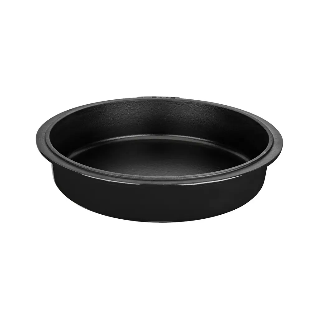 Lava Döküm Yuvarlak Gastronomi Küvet Ölçü 30 cm. - Siyah