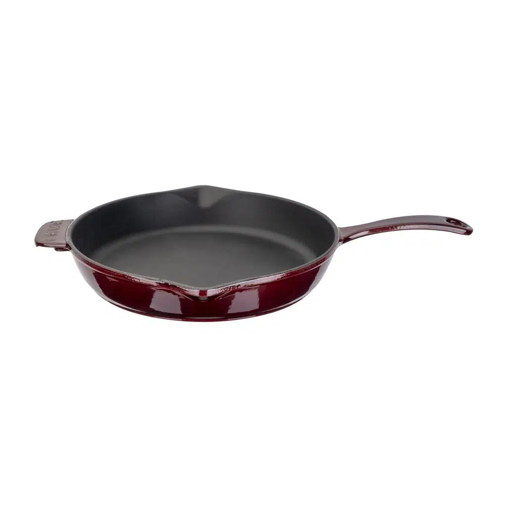 Lava Cast Iron Round Premium. Long-Stem, Dia. Ø 28cm. - Red